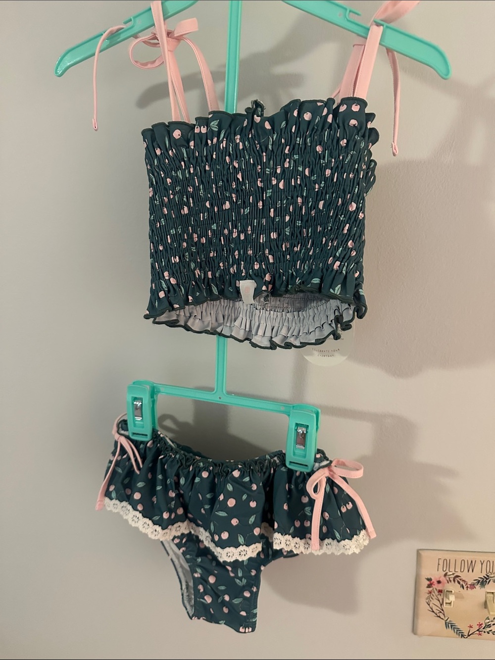 SweetHoney Cherries Two-Piece Ruffled Bikini